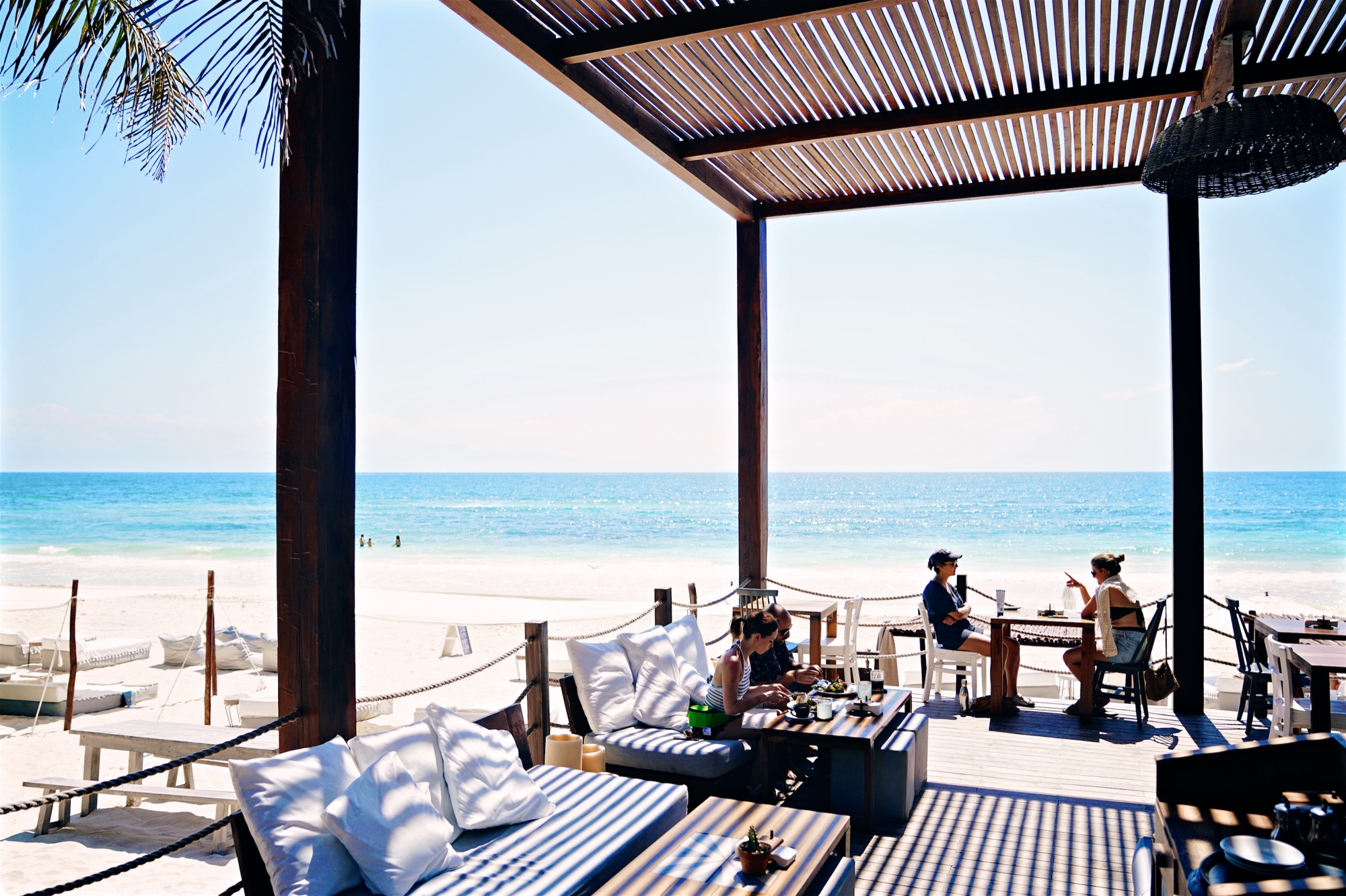Real Coconut Kitchen deck, the sea beyond
