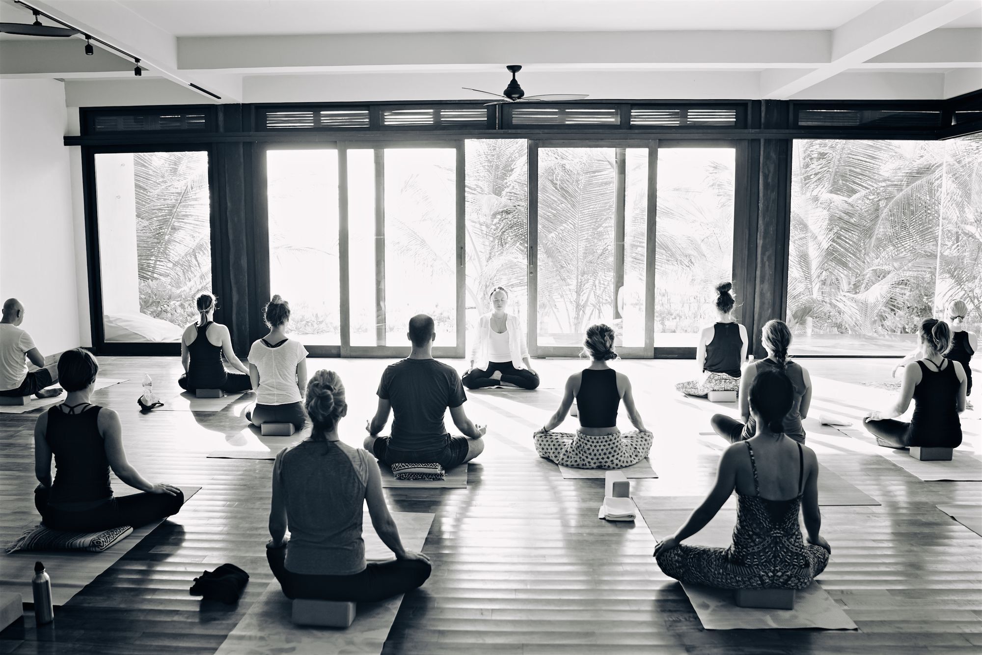 La clase en meditación